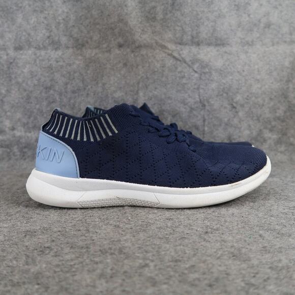 Danskin Shoes - Danskin Shoes Womens 10 Athletic Trainers Sneakers Knit Lace Up Casual Blue